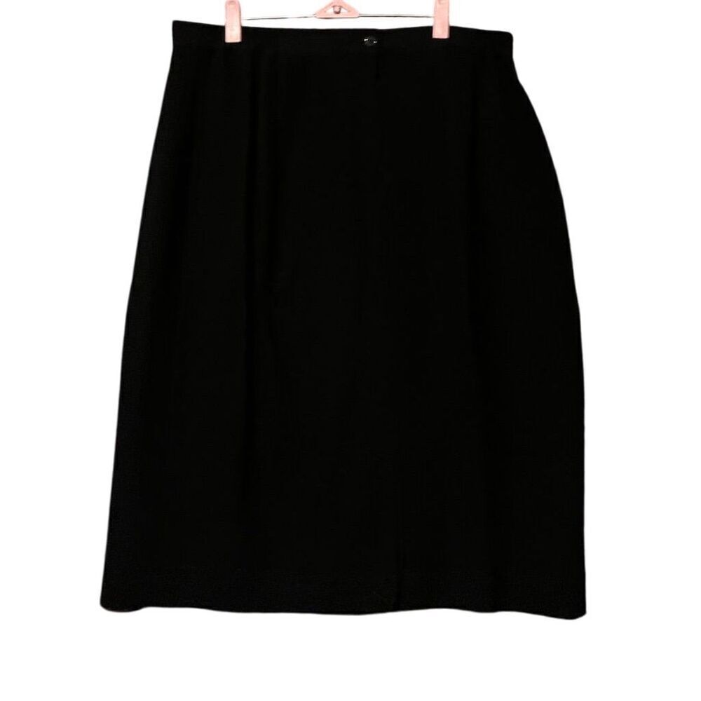 Amanda Smith Women's Plus Size 18 Black Long Evening Skirt Formal